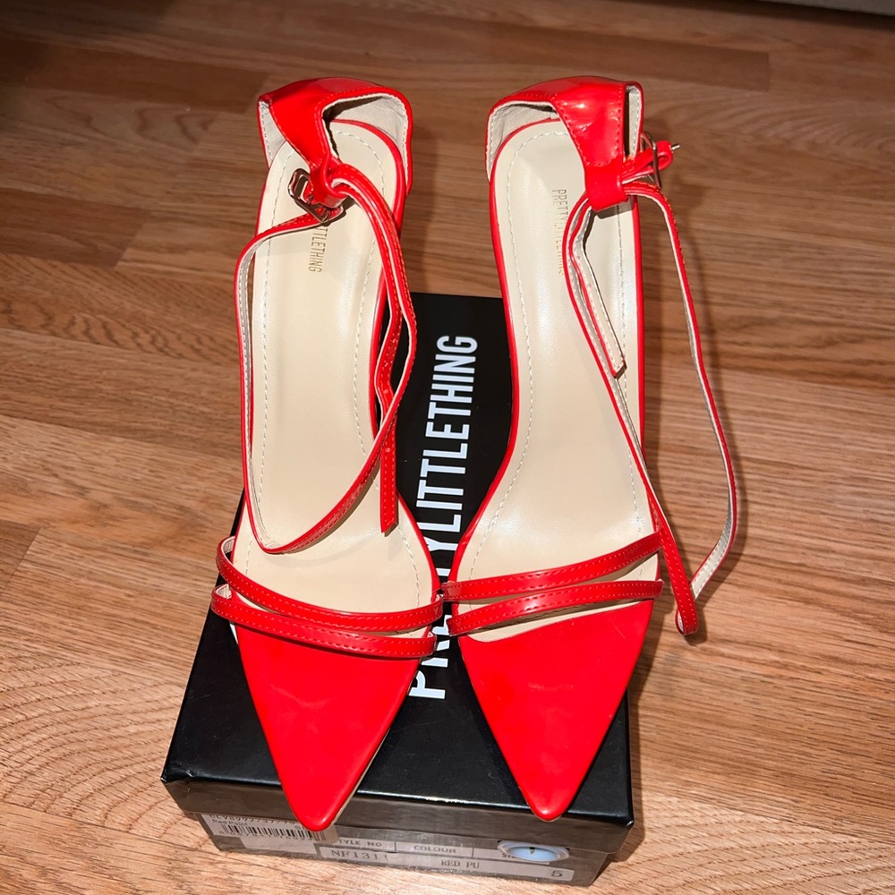 PLT Red Pointed Heels Size 37